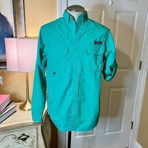 NWOT Men's Ralph Lauren Fishing Camp Hunting Button Front Shirt Green Sz MEDIUM